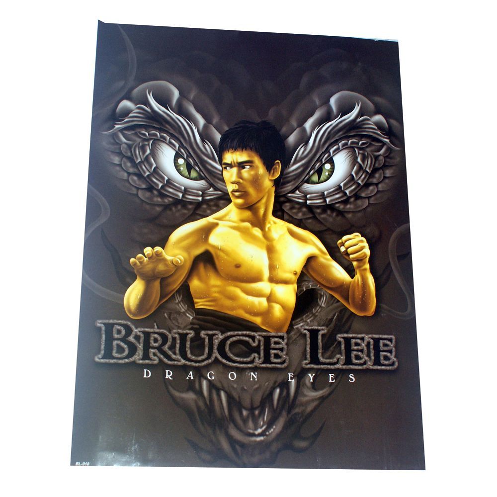 10618 - Dragon Eyes Bruce Lee 15x21" High Quality Poster |Cokebox|