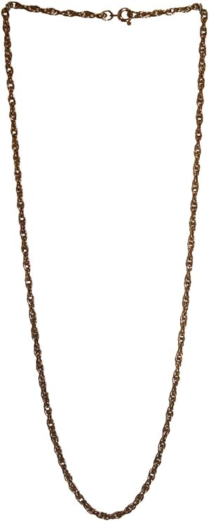 10657 - Small Gold Link Chain Necklace - [Clear-205]