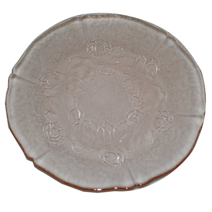 1076 - Pink Glass Plate 7.5" |10-15|