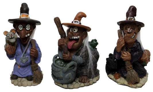 10770 - SET 3 OF 5" Color Witches - Brooms - |Pod 1-10|