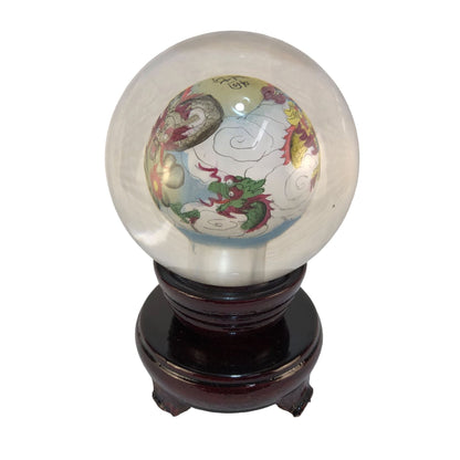 1079 - 3" Clear Globe - Dragon #2 - |Z-45|