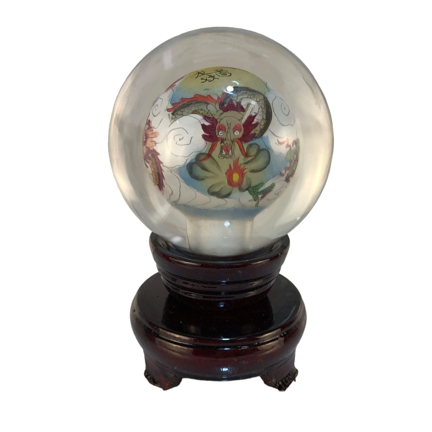 1079 - 3" Clear Globe - Dragon #2 - |Z-45|