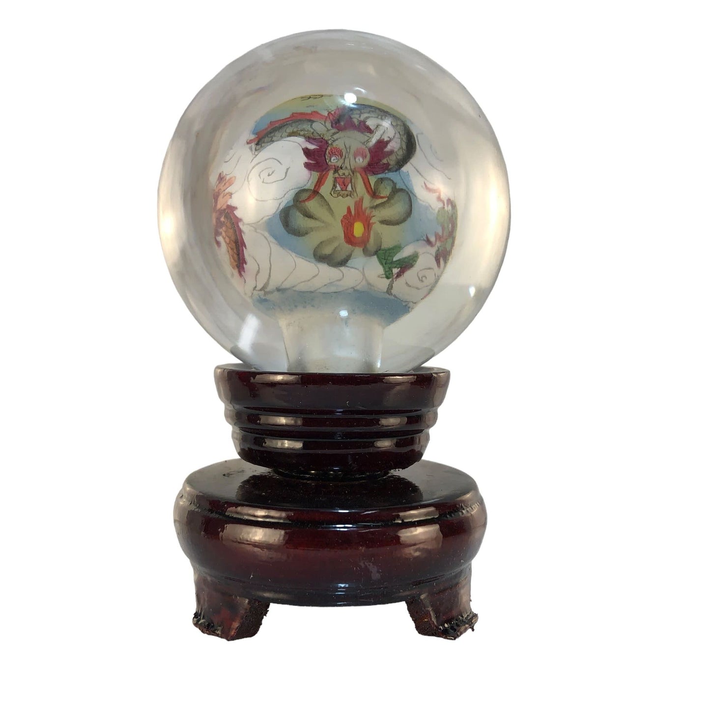 1079 - 3" Clear Globe - Dragon #2 - |Z-45|