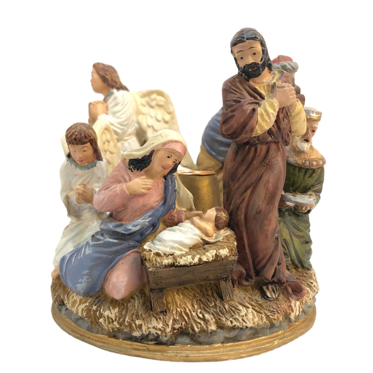 1080 - Advent Nativity Candle Holder - |H-40|