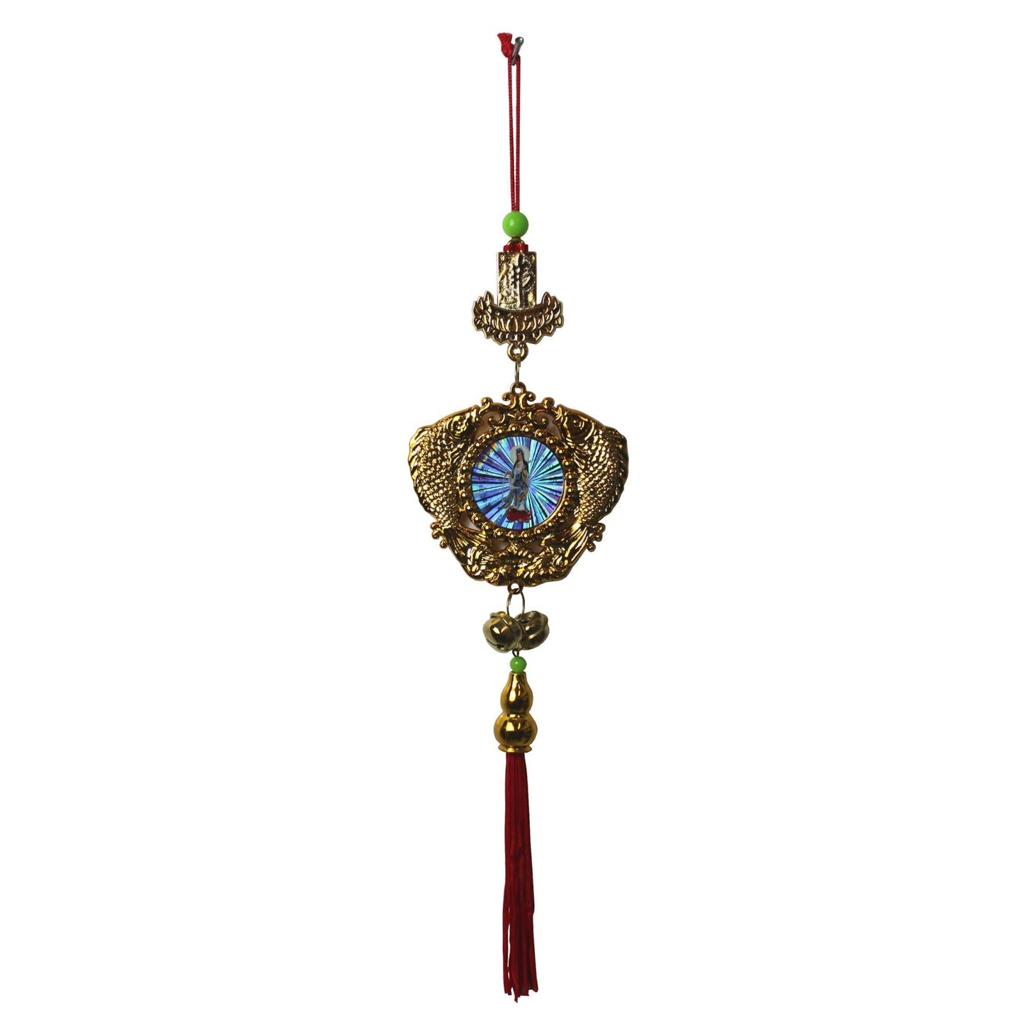 1094 - Quan Yin 2 Fish Charm Hanger - |P-9 Top|