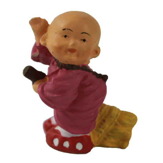 1095 - 2" Buddha Boy Riding A Broom - |X-28|