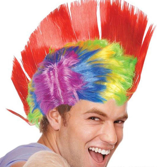 11019 - Rainbow Mohawk Wig - [R-11 Garage]