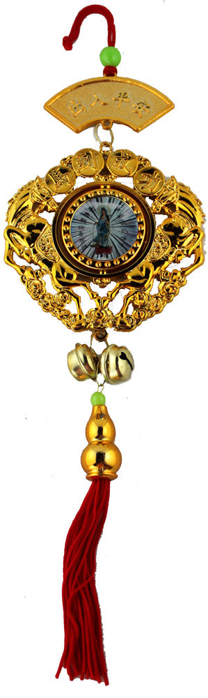 11196 - 12" Quan Yin Hanger Gold Horse B |23-3|