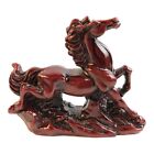 1124 - 3 Inch Red Soapstone Horse Figurine with Left Knee Up Pose |Z-88|