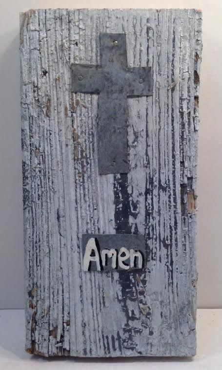 1128 - Amen Rustic Wall Plaque - |1-34|