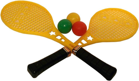 11311 - Plastic Tennis Set with 3 Balls - [R-25 Wall-Gar]
