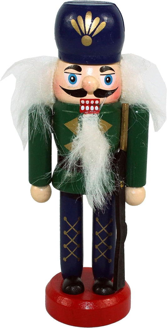 11421 - 4.5" Green Nutcracker w/Rifle - [Pod 2-1]