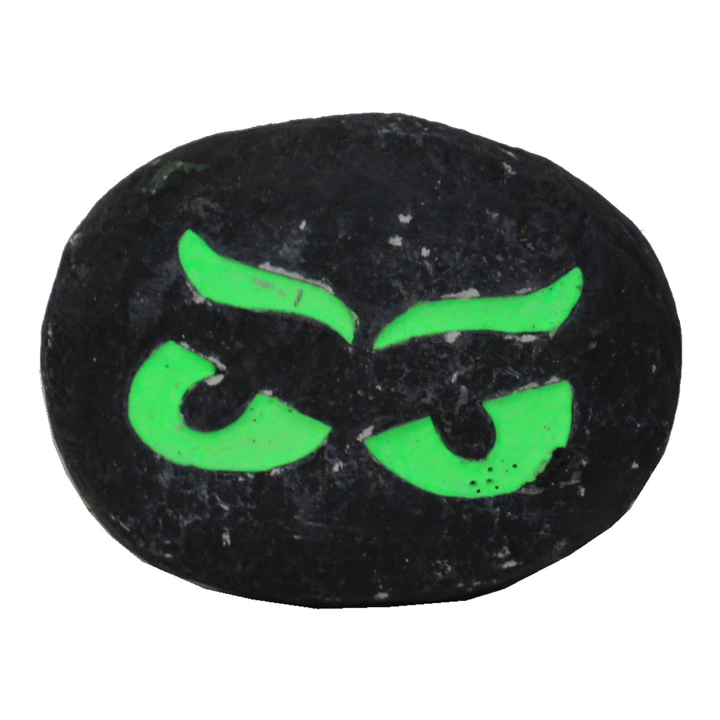 11449-Set of Three 4 Inch Glow In The Dark Rock Faces for Garden Decor and Lawn Pathways |TBD|
