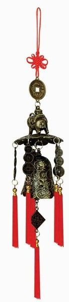 11479 - Brass Feng Shui Windchime 12" |9-14|
