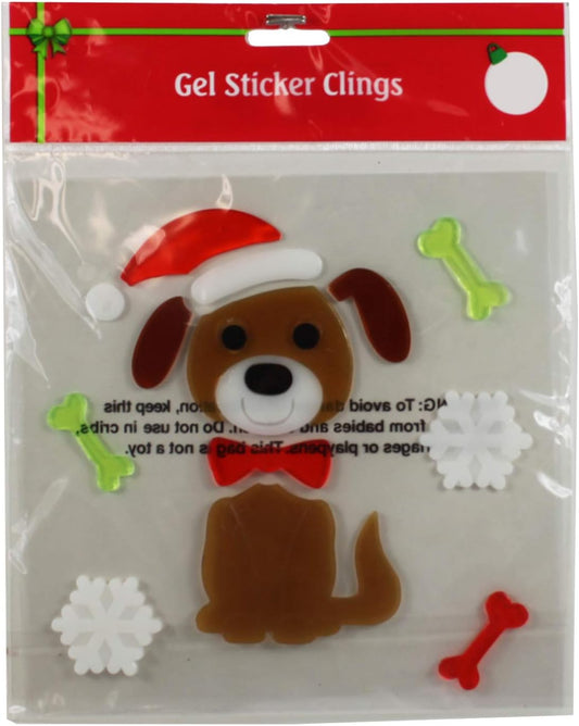11571 - Dog Xmas Gel Clings - [9-2]