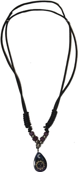 11648 - Sun and Moon Necklace - [Clear-70]