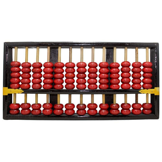 1166 - Vintage Chinese Abacus - Wood - 6"x12" - |13-19|