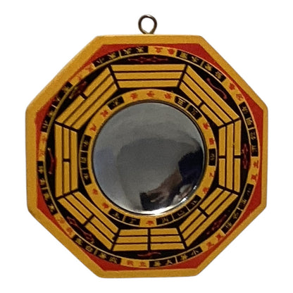 11672 - 3 Pack Convex 4" Yellow Feng Shui Bagua Mirror |19-23| |Pod 3|
