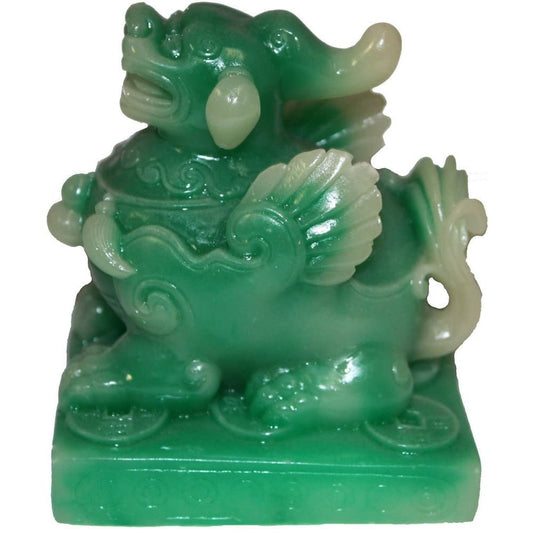 1171 - 4" Jade Green Qi Ling - |X-47|