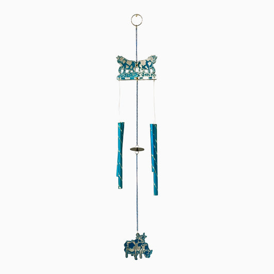 11743 - 21" Blue Cow Windchime Laser |G-12|