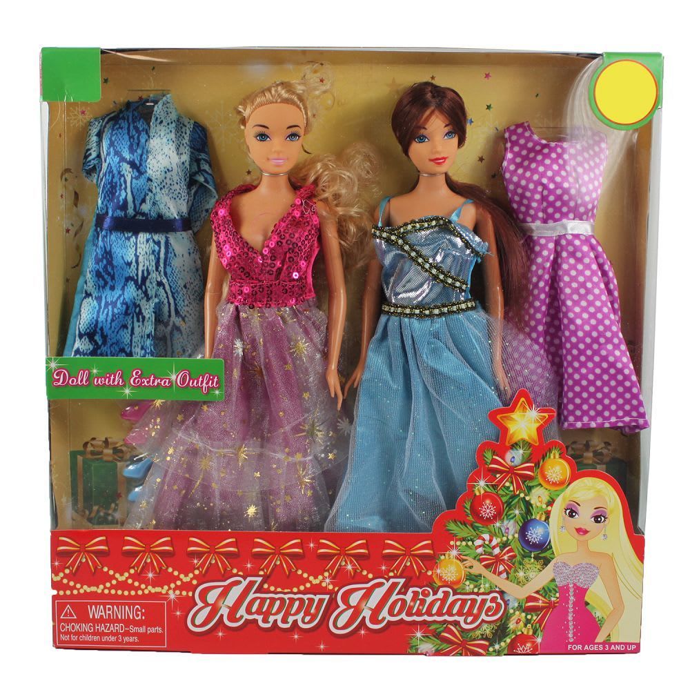 117 - Holiday Dolls Set 2 with Outfits |R-69|