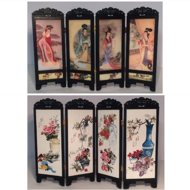 11898 - Geisha Tabletop Folding Screen 11" |22-12||23-2|