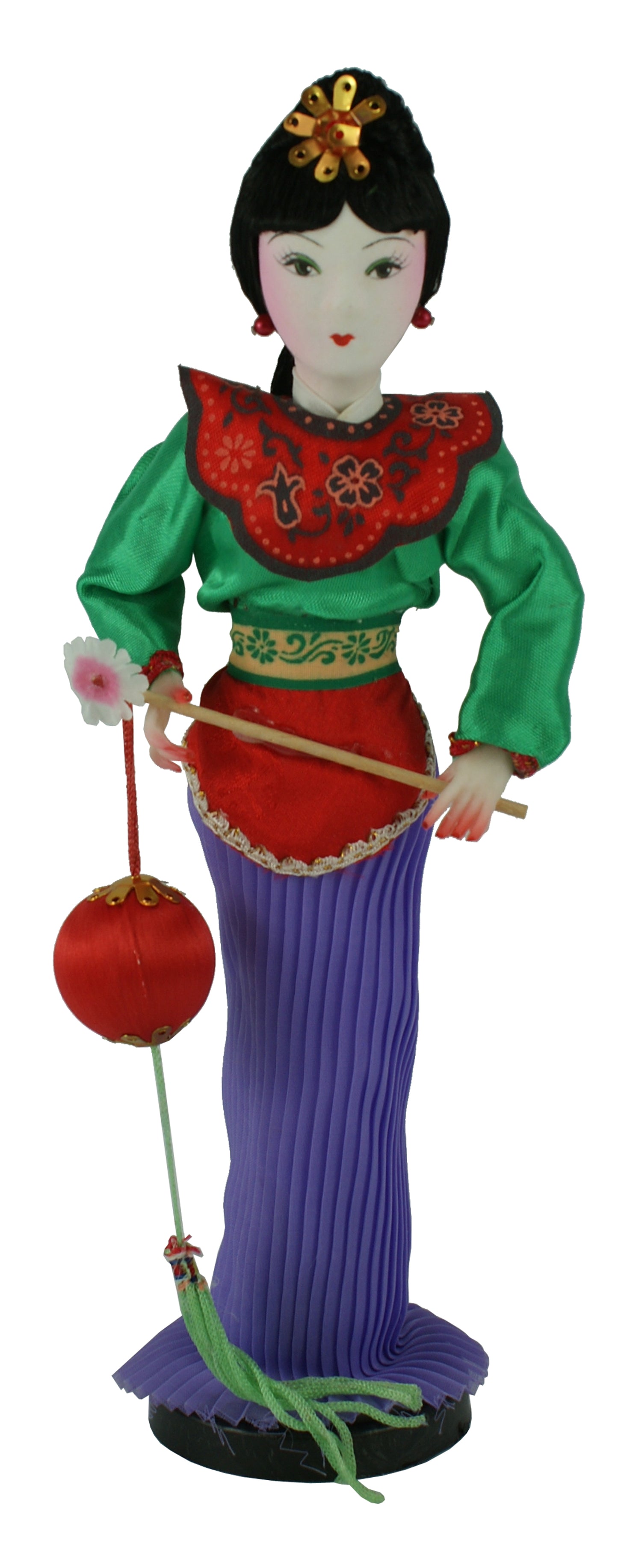 1197 - 10" Green Woman Doll - Ball #6 - |X-18|