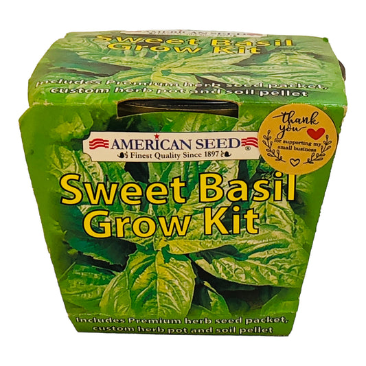 11971 - Sweet Basil Herb Grow Kit for Home Garden |H-31|