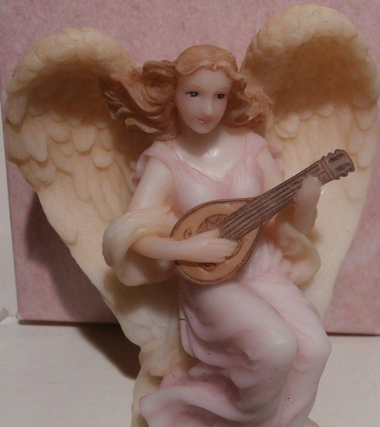 11972 - 4 Inch Pink Seraphim Angel Lydia Collectible Figurine with Elegant Design |X-07|