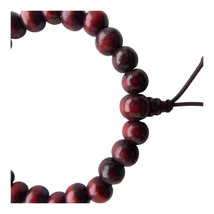 11991 - Bracelet Tibetan Tribal Wooden 4" |Clear-42| Sent for prep 8/26 CN
