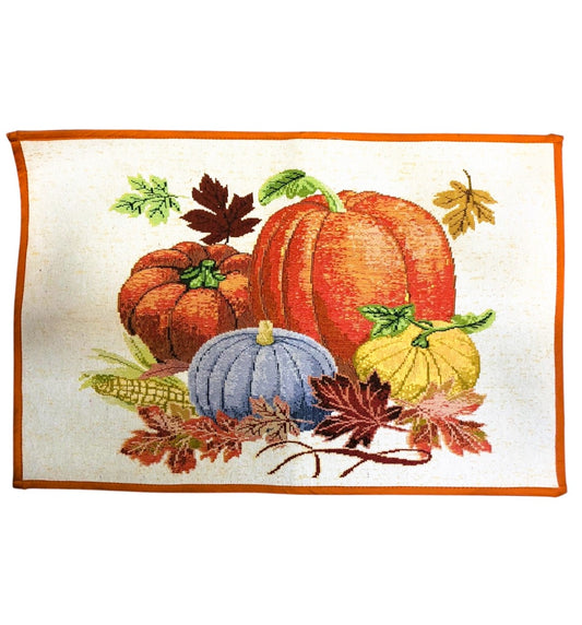12134 - Autumn Pumpkin Design Welcome Mat for Home Entrance [AA-4]