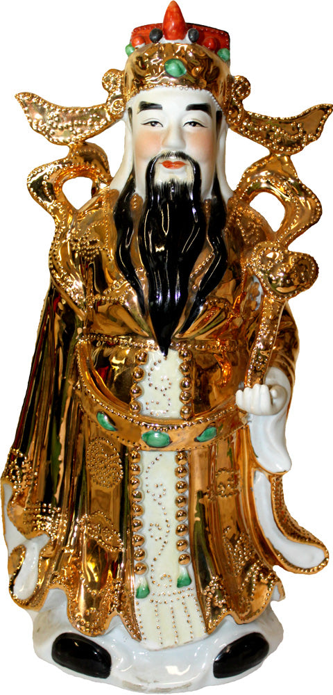 12174 - 15" Gold & White Luk God - [4-13]