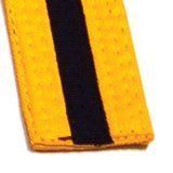 121 - Belt 5 Yellow w/Black Stripe