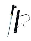 12292 - Ninja Cloth Black Sword 8" Hilt 18" Steel Blade |26-C|