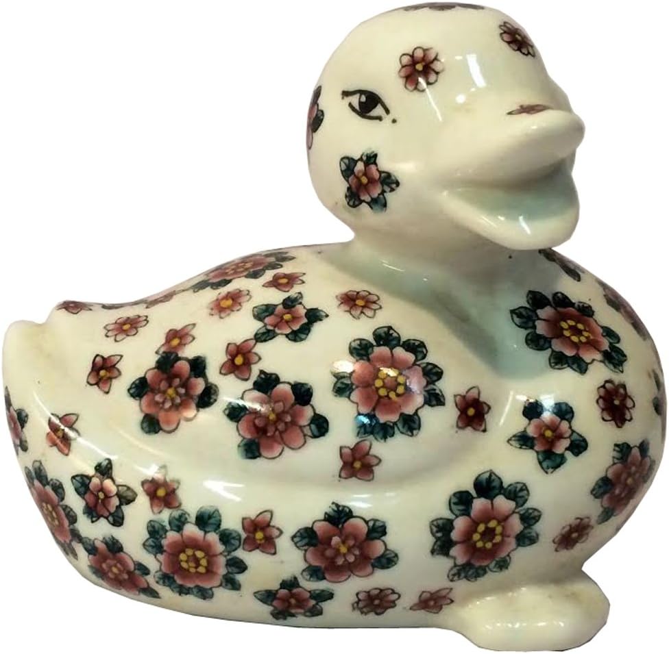 12479 - 6" White Duck - Red Flowers - [Z-12]