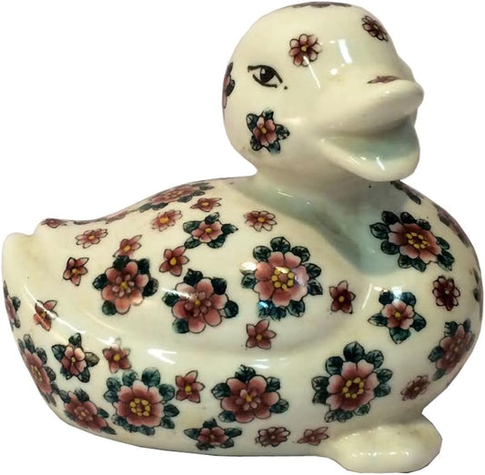 12479 - 6" White Duck - Red Flowers - [Z-12]
