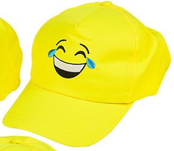 12497 - Emoticon Cap Yellow Cry Smile - [H-35]