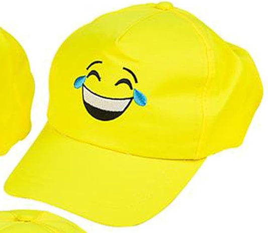 12497 - Emoticon Cap Yellow Cry Smile - [H-35]