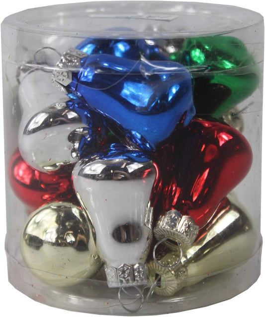 1250 - 15 ct Multi Bell Ornaments Asst - |Pod 1-76|