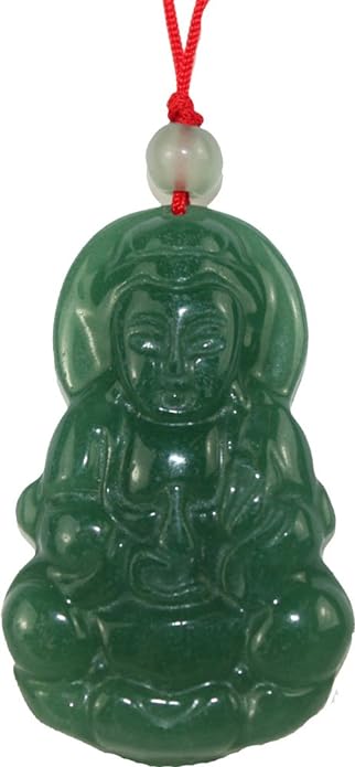 12552 - Jade Quan Yin 2"x1" - [Clear-17]