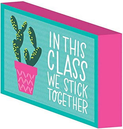 12666 - Set of Two in This Class We Stick Together Quote Box |TBD|