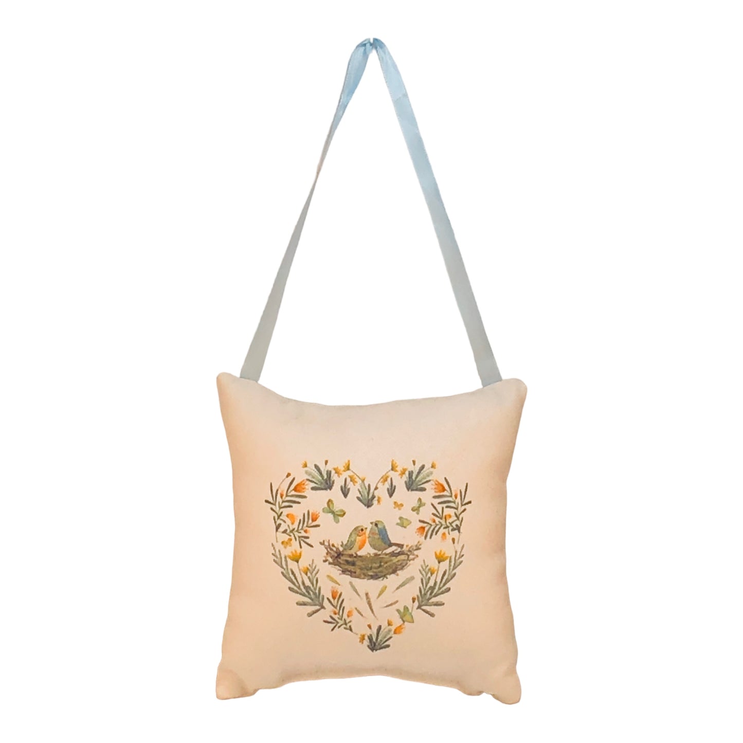 12693 - Birds In Nest Door Hanger - [H-53]