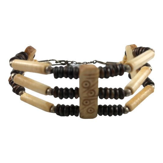 12908 - 8" Bone Bracelet - |Clear-227|