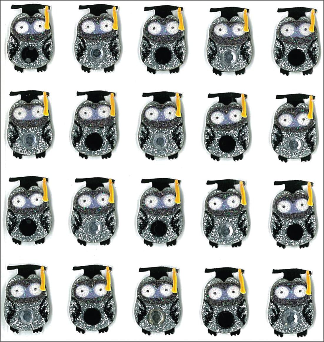 1292 - Jolee's Grad Owl Stickers 20pc - |File 21|