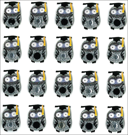 1292 - Jolee's Grad Owl Stickers 20pc - |File 21|