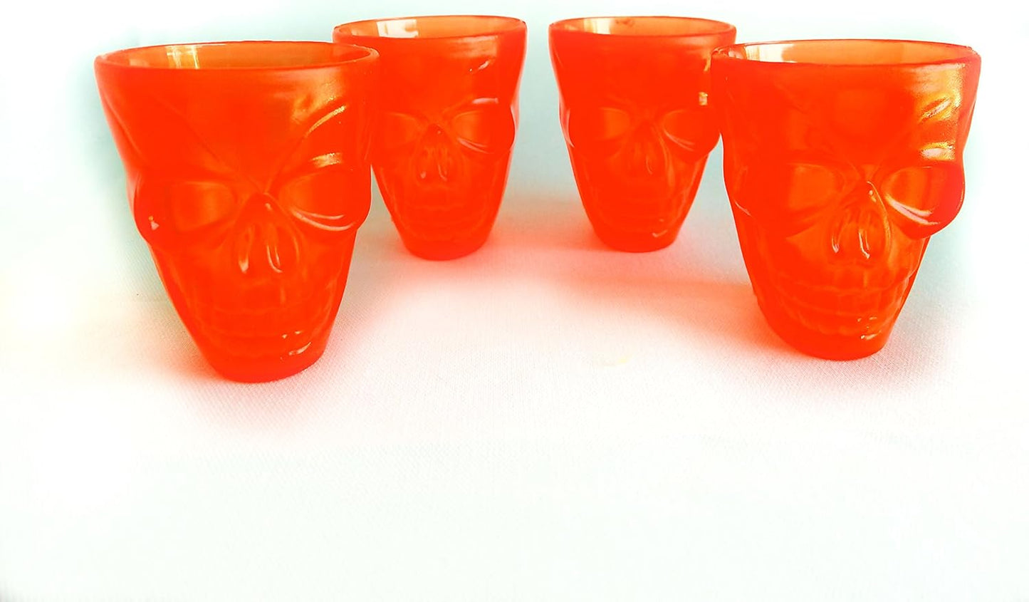 12966 - Halloween Shot Glasses Orange - 4 Pack - [DVD-18 Floor]