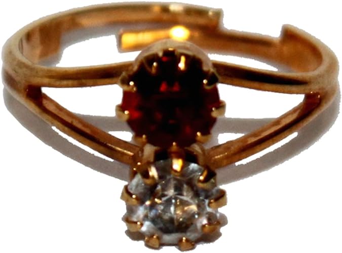 13024 - Adjustable Cubic Zirconia Ring - Set of 4 - [Clear-69]