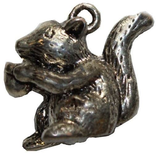 1309 - Silver Squirrel Charm - |Clear-70|