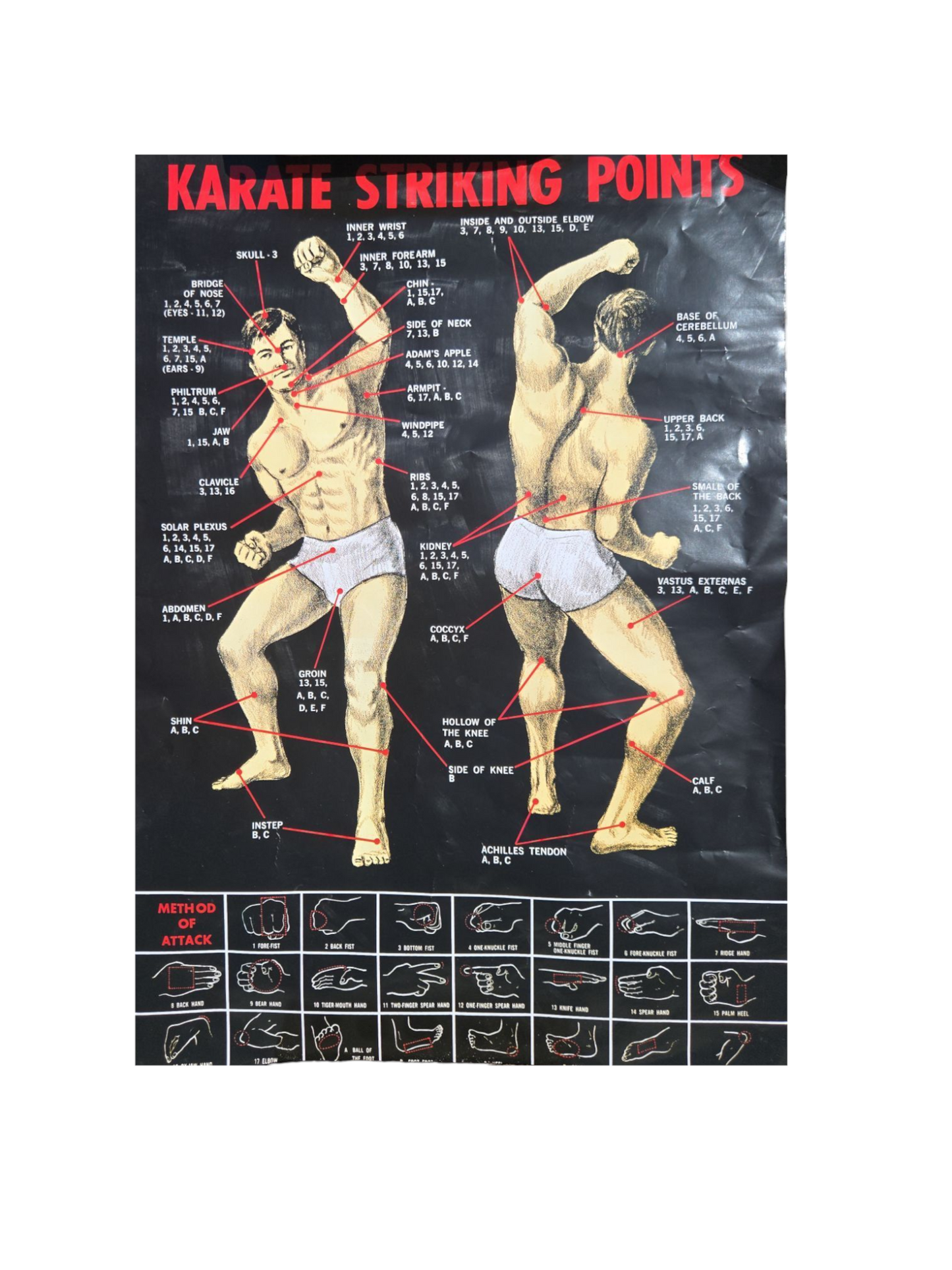 13179 - Karate Striking Black Poster |12-9|