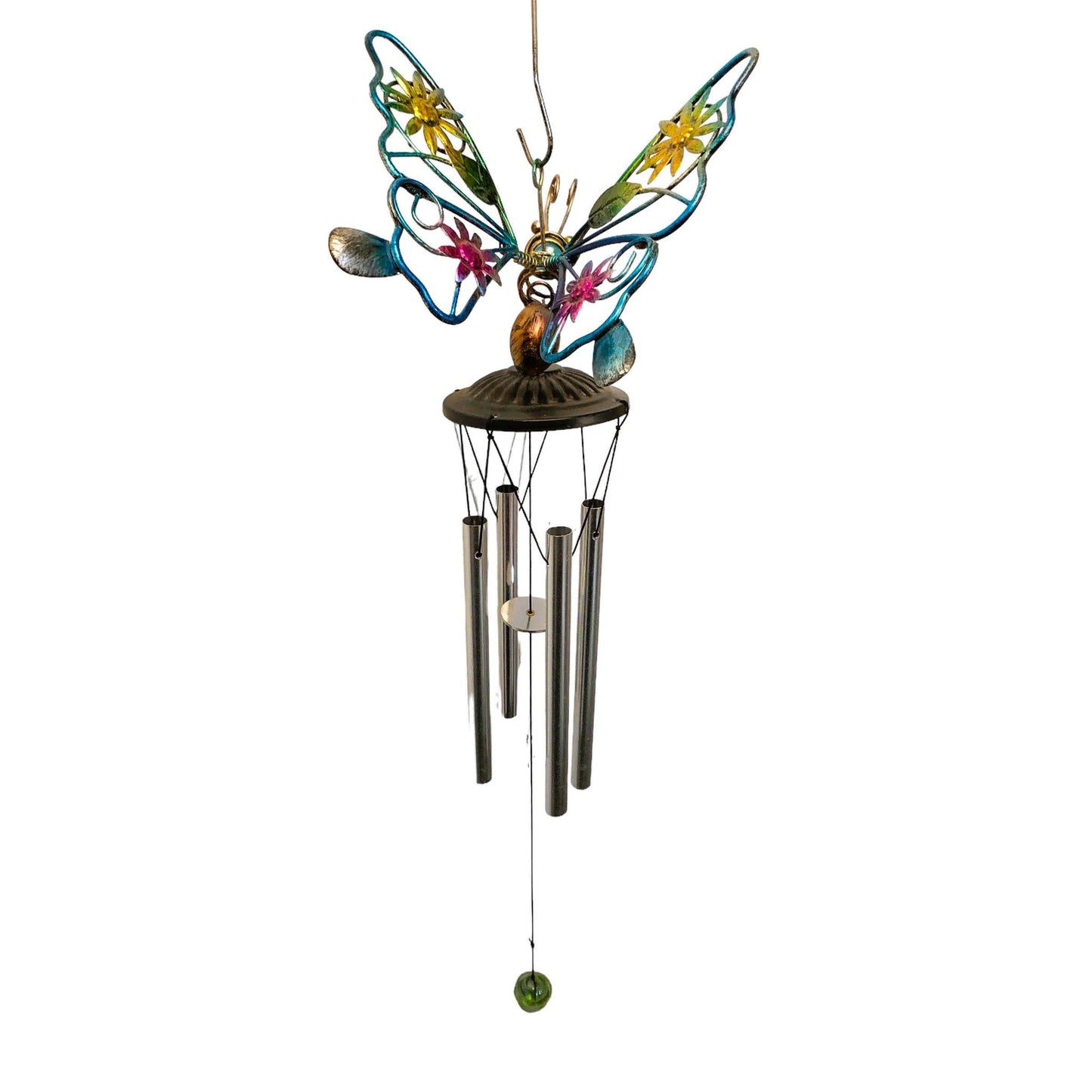 1317 - Multi-Color Butterfly Windchime |G-6|